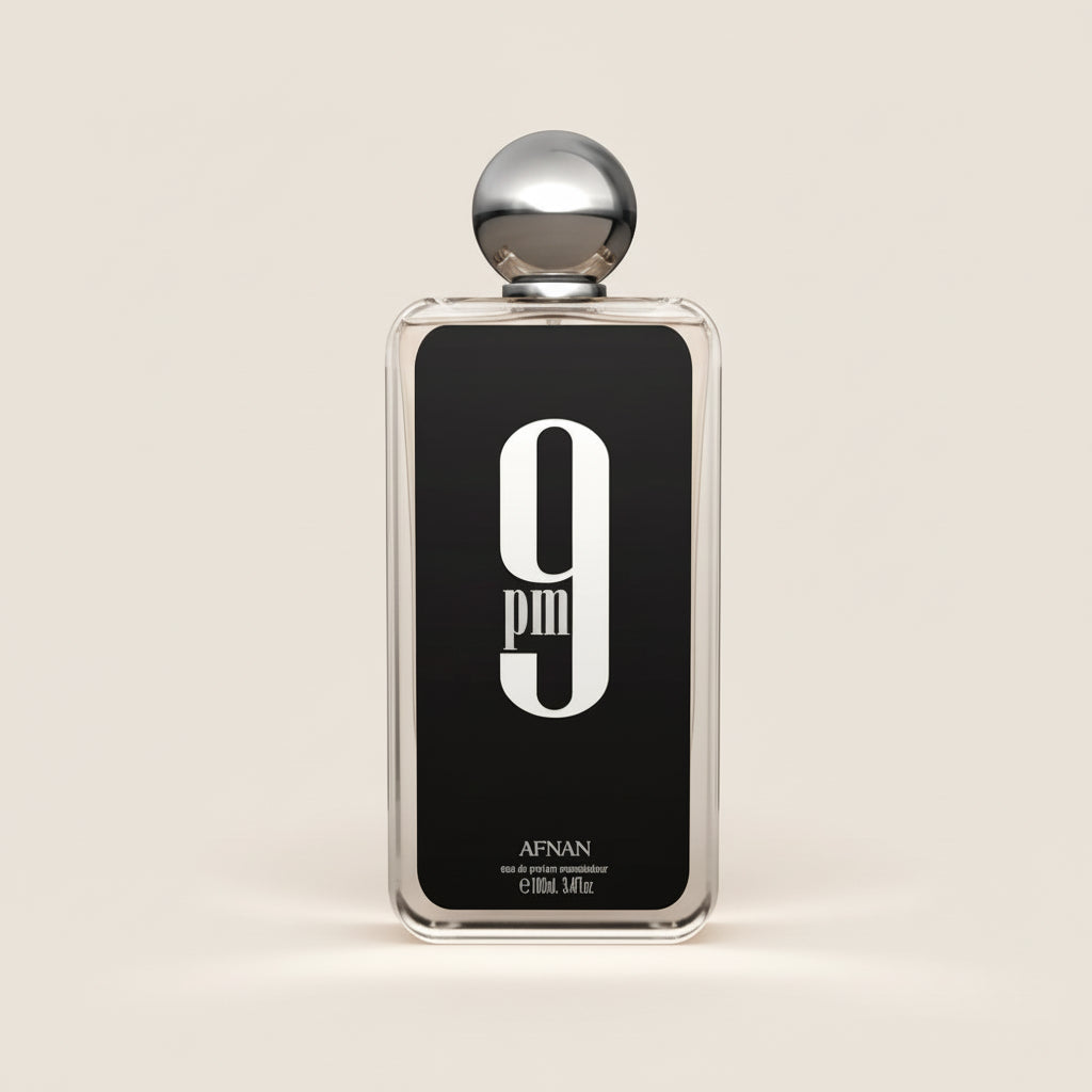 Afnan 9 Pm for Men Eau de Parfum Spray, 3.4 Ounce