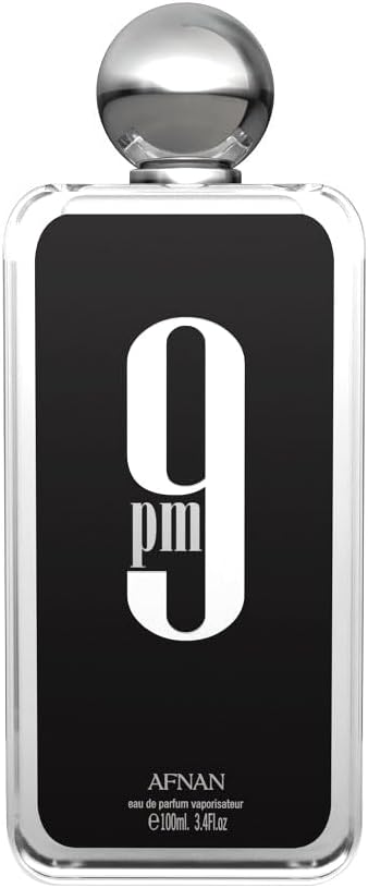 Afnan 9 Pm for Men Eau de Parfum Spray, 3.4 Ounce